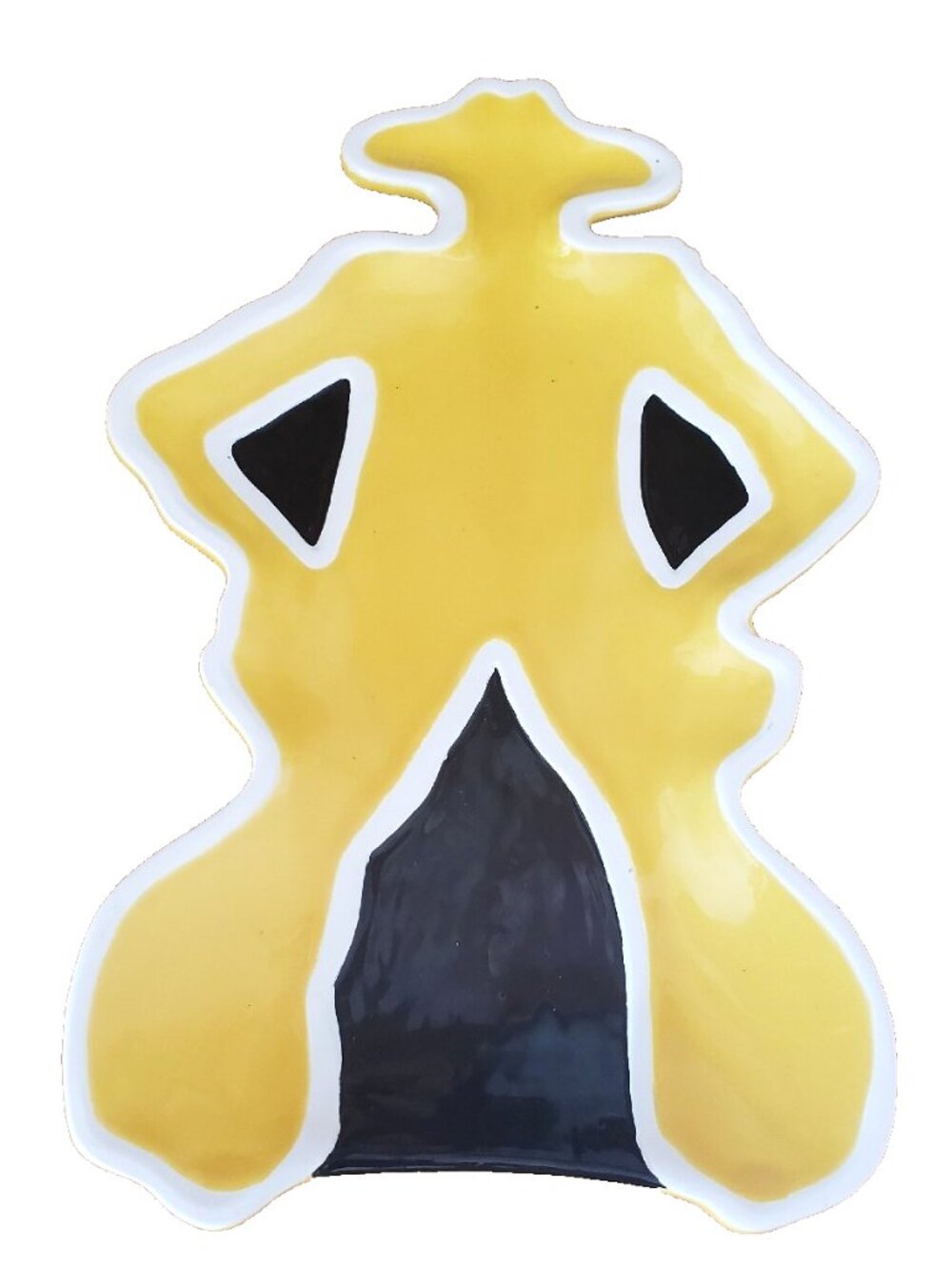 Department 56 Cowboy Medium Size Serving Tray Yellow/Black
